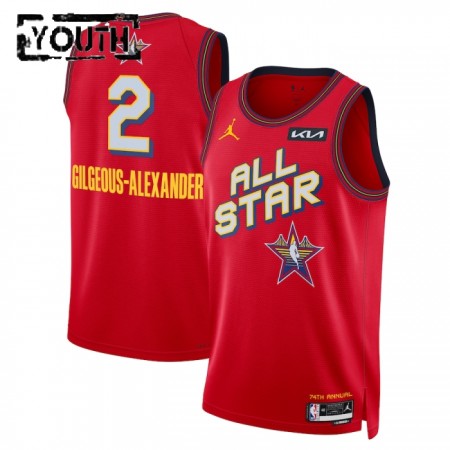 Camiseta Niños All-Star 2025 Shai Gilgeous-Alexander Jordan Rojo Swingman Camiseta Niños All-Star 2025 Shai Gilgeous-Alexander Jordan Rojo Swingman